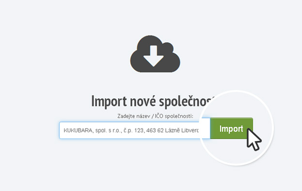 Import, krok č. 2